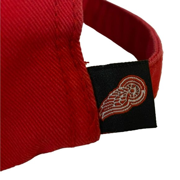 Vintage Detroit Red Wings Drew Pearson Hat Cap NHL Hockey Red Adjustable - Picture 5 of 9